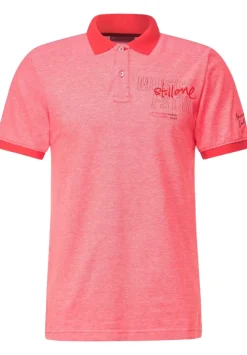 Oxford Polo Mit Brustprint