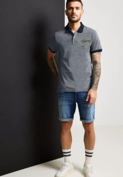 Oxford Polo Mit Brustprint