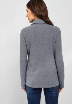 Pique Blazer Mit Ziernahten