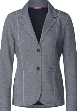 Pique Blazer Mit Ziernahten