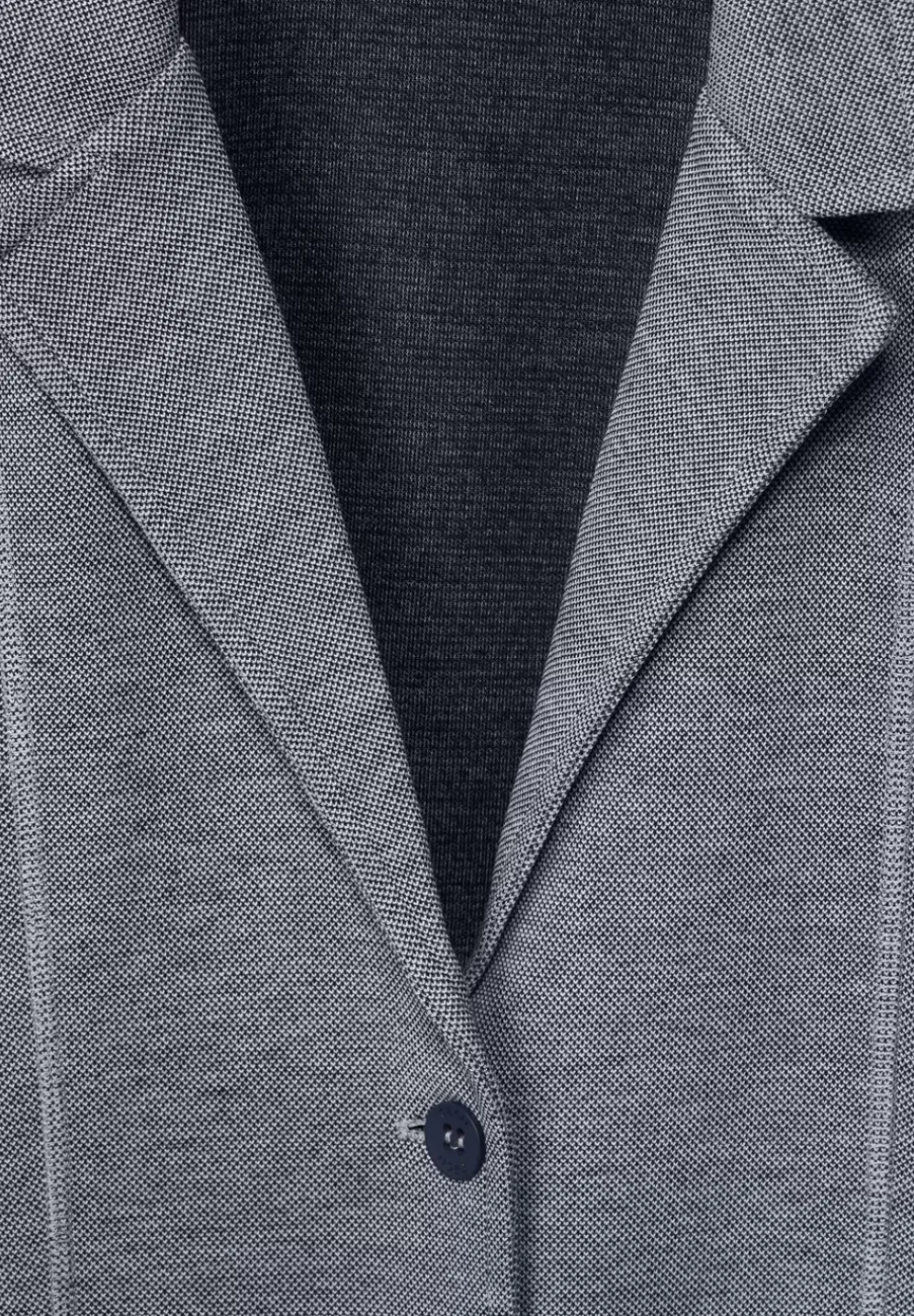 Pique Blazer Mit Ziernahten