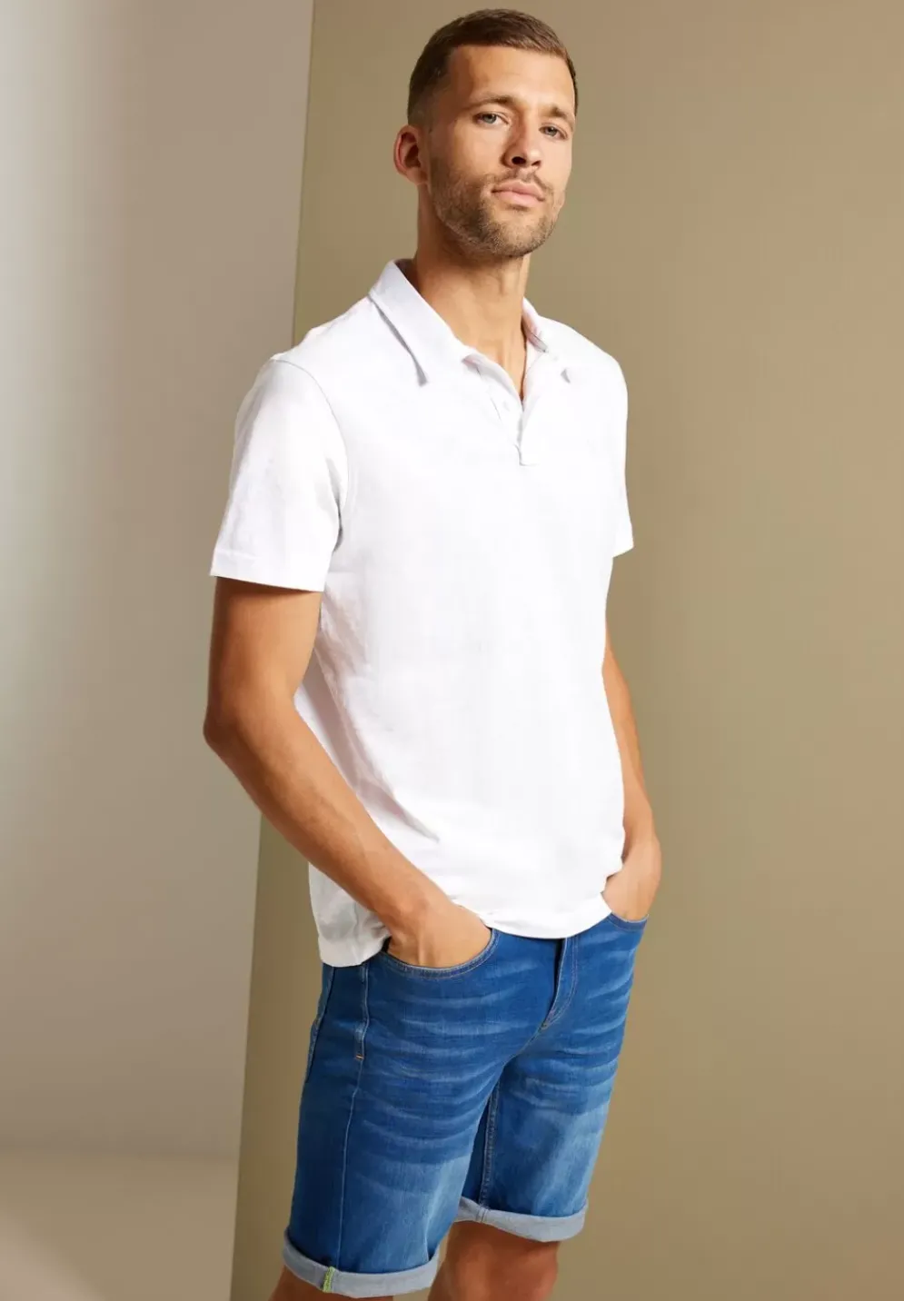 Poloshirt In Jersey Slub
