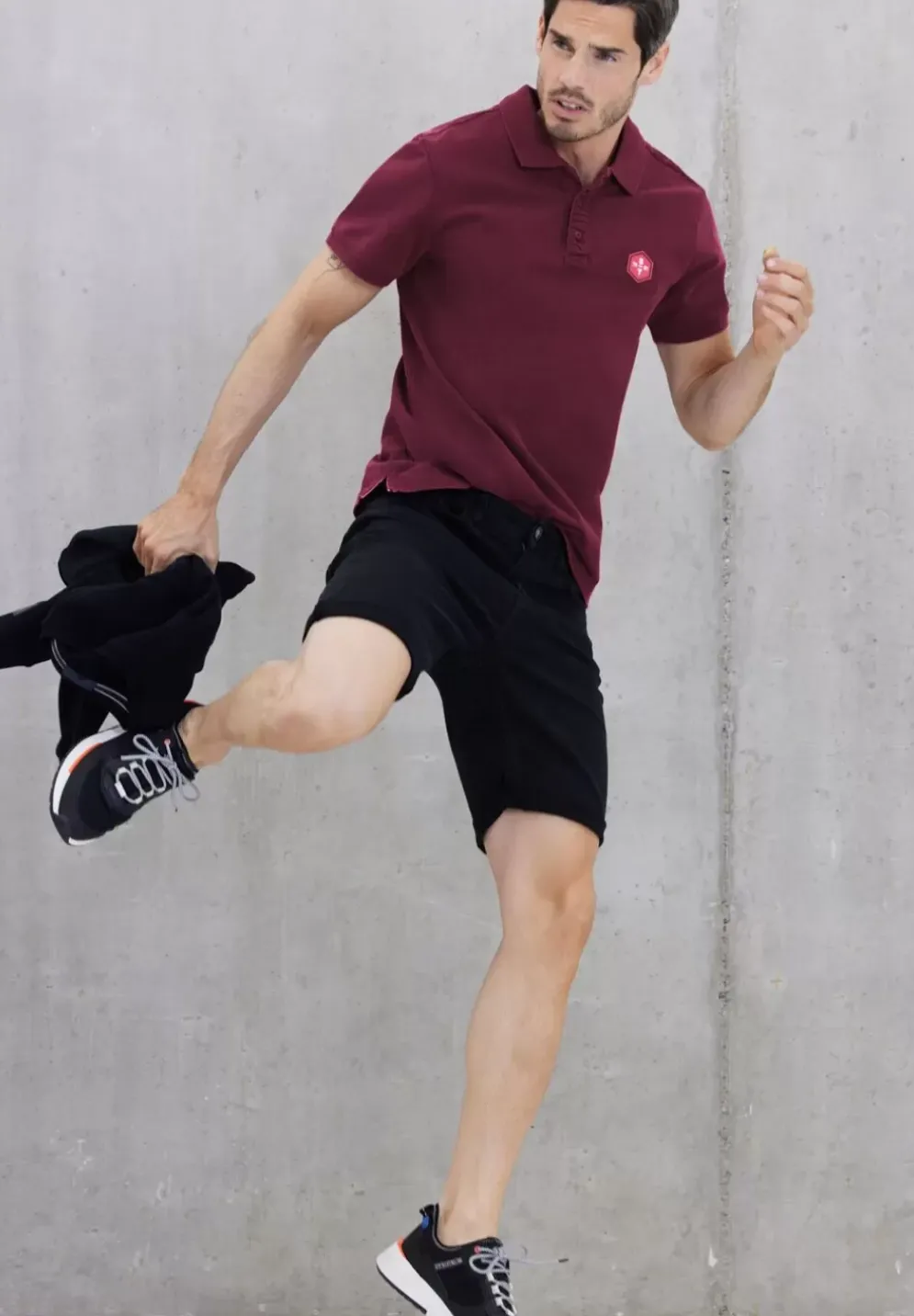 Poloshirt In Washed Optik
