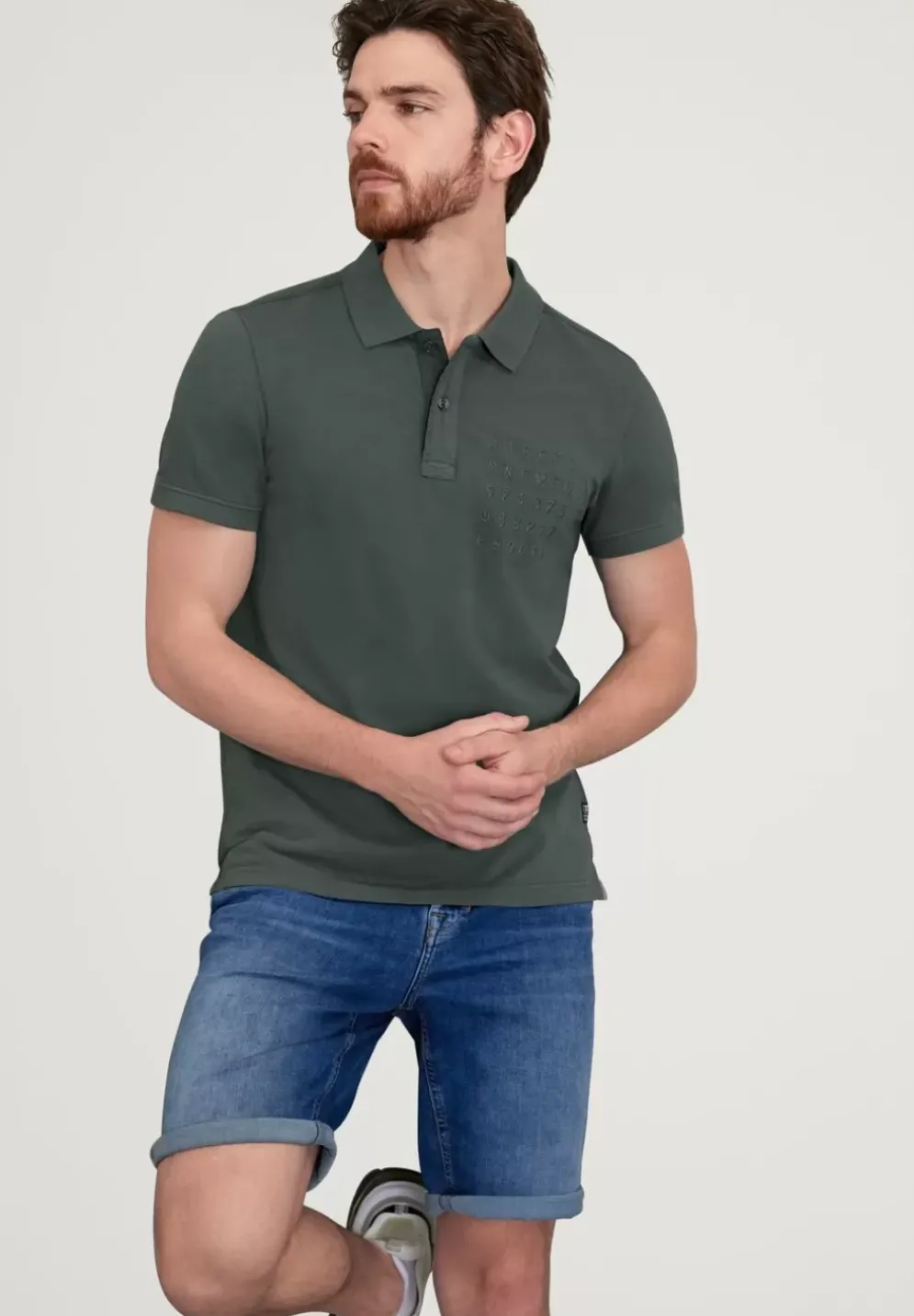 Poloshirt Mit Wordingprint