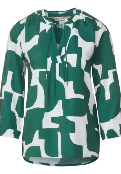 Print Bluse Mit 3/4 Armel