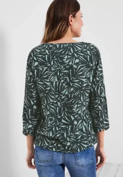 Print Bluse Mit 3/4 Armel