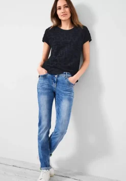 Print Frottee T-Shirt