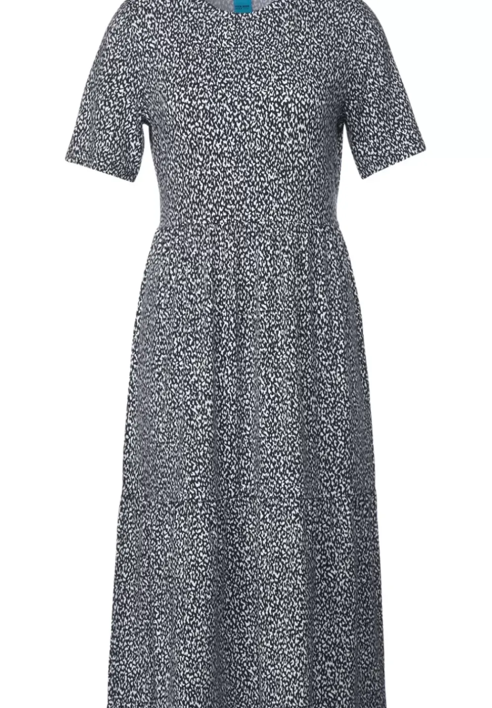 Print Jerseykleid Mit Volant
