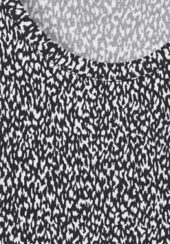 Print Jerseykleid Mit Volant