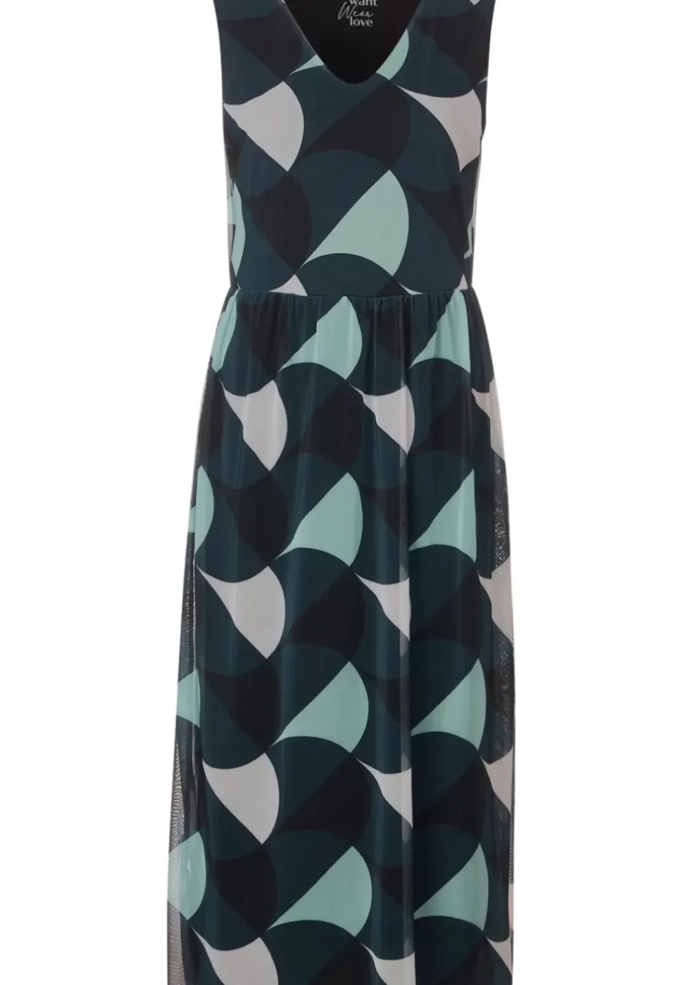 Print Mesh Midikleid