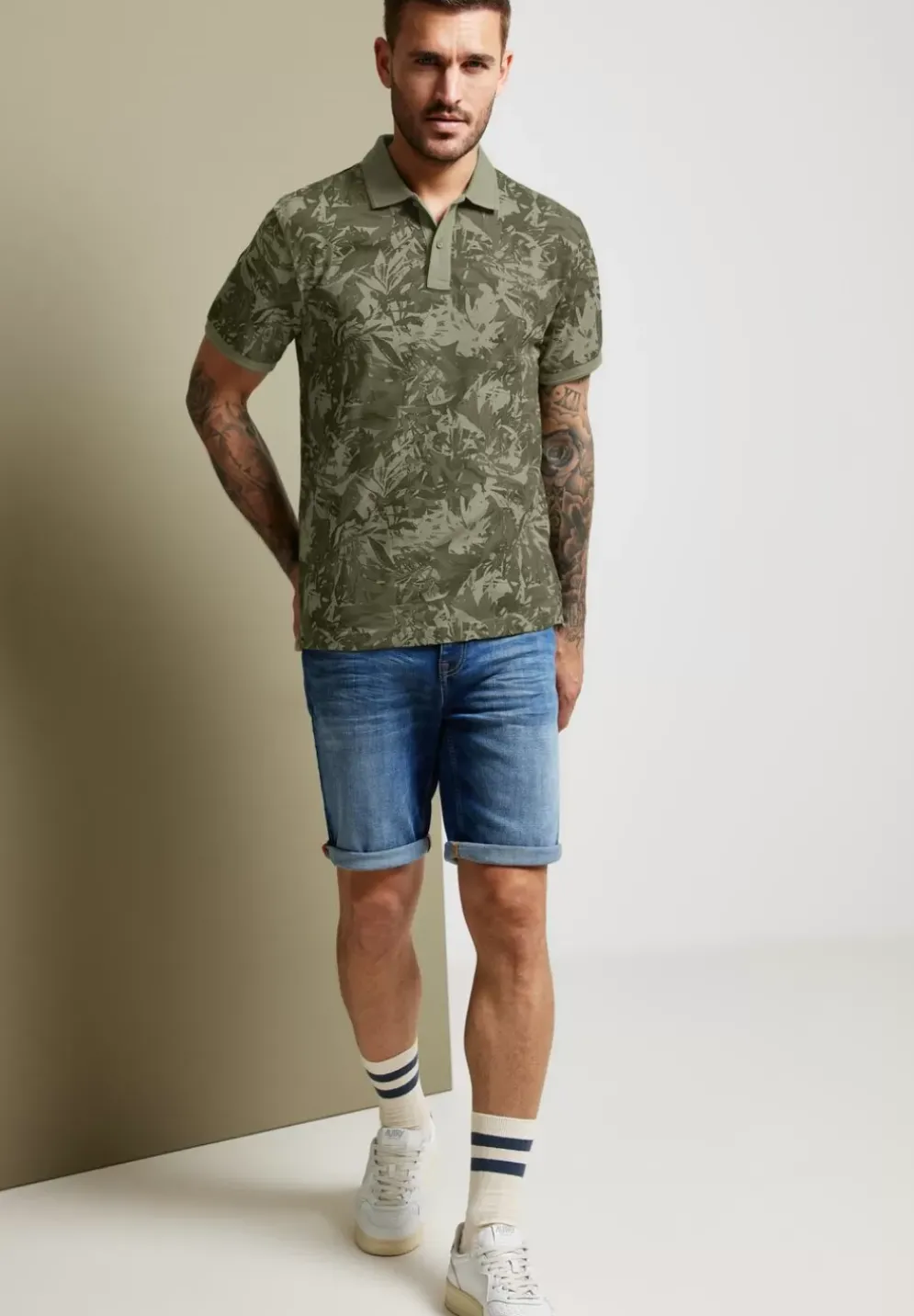 Print Piquee Poloshirt