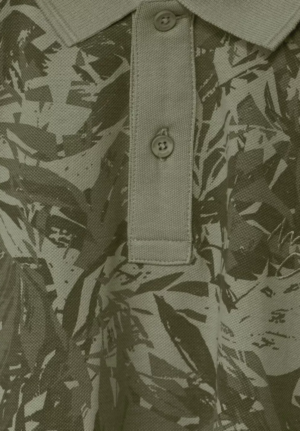 Print Piquee Poloshirt