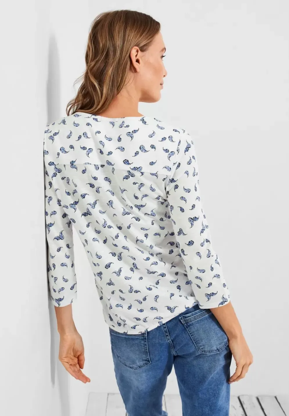 Print Shirt Mit 3/4 Armel