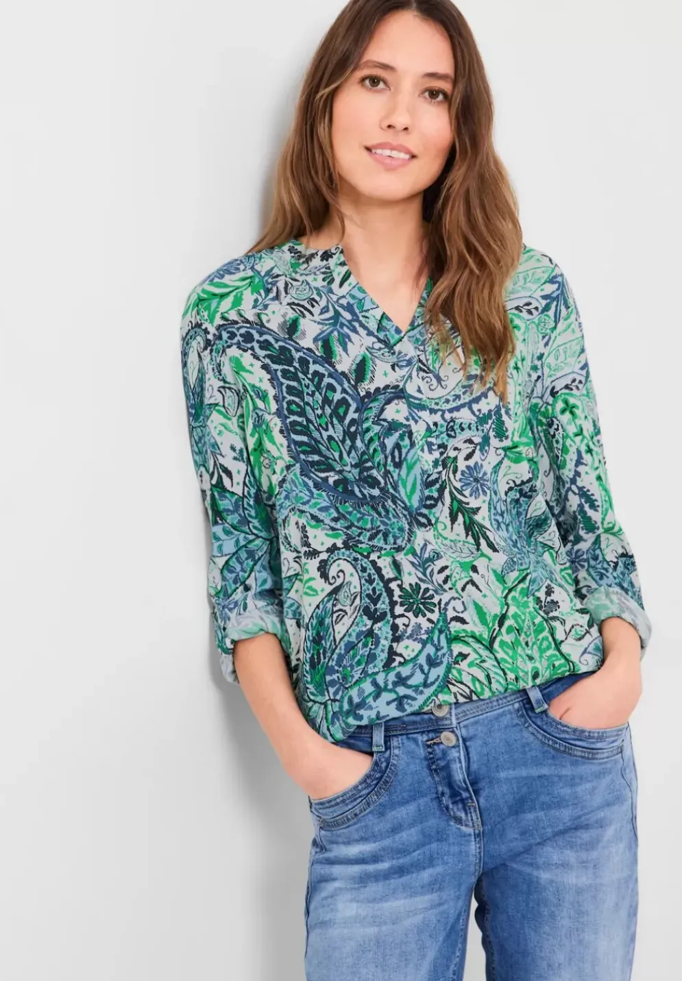 Print Viskose Bluse