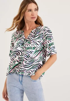 Print Viskose Bluse