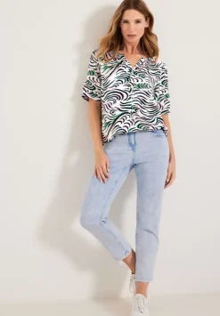 Print Viskose Bluse