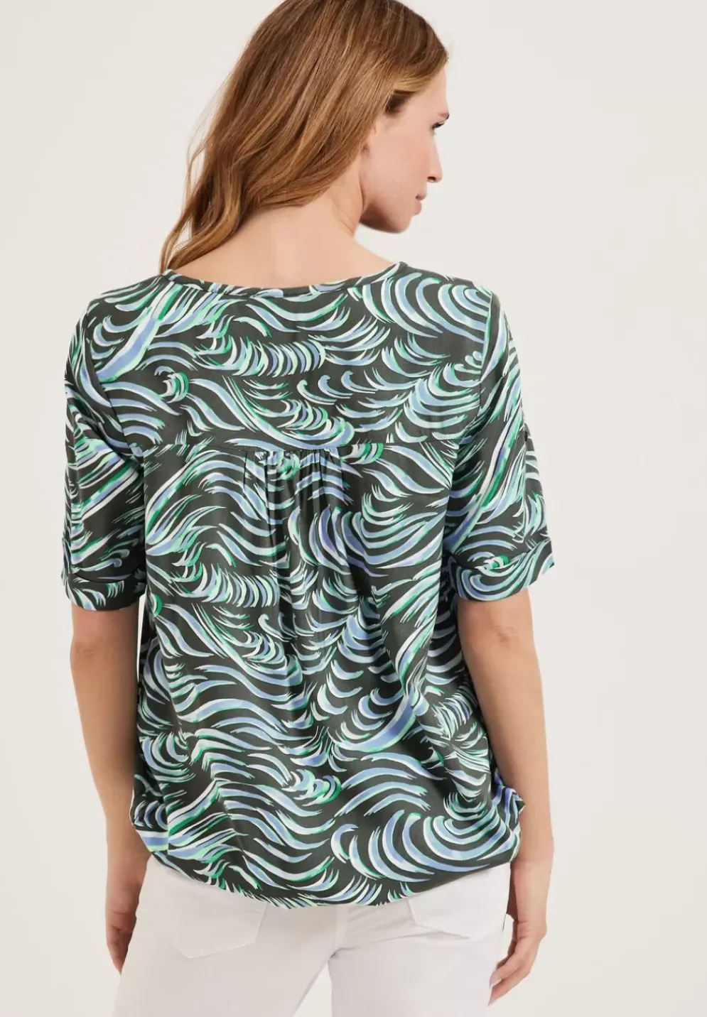 Print Viskose Bluse