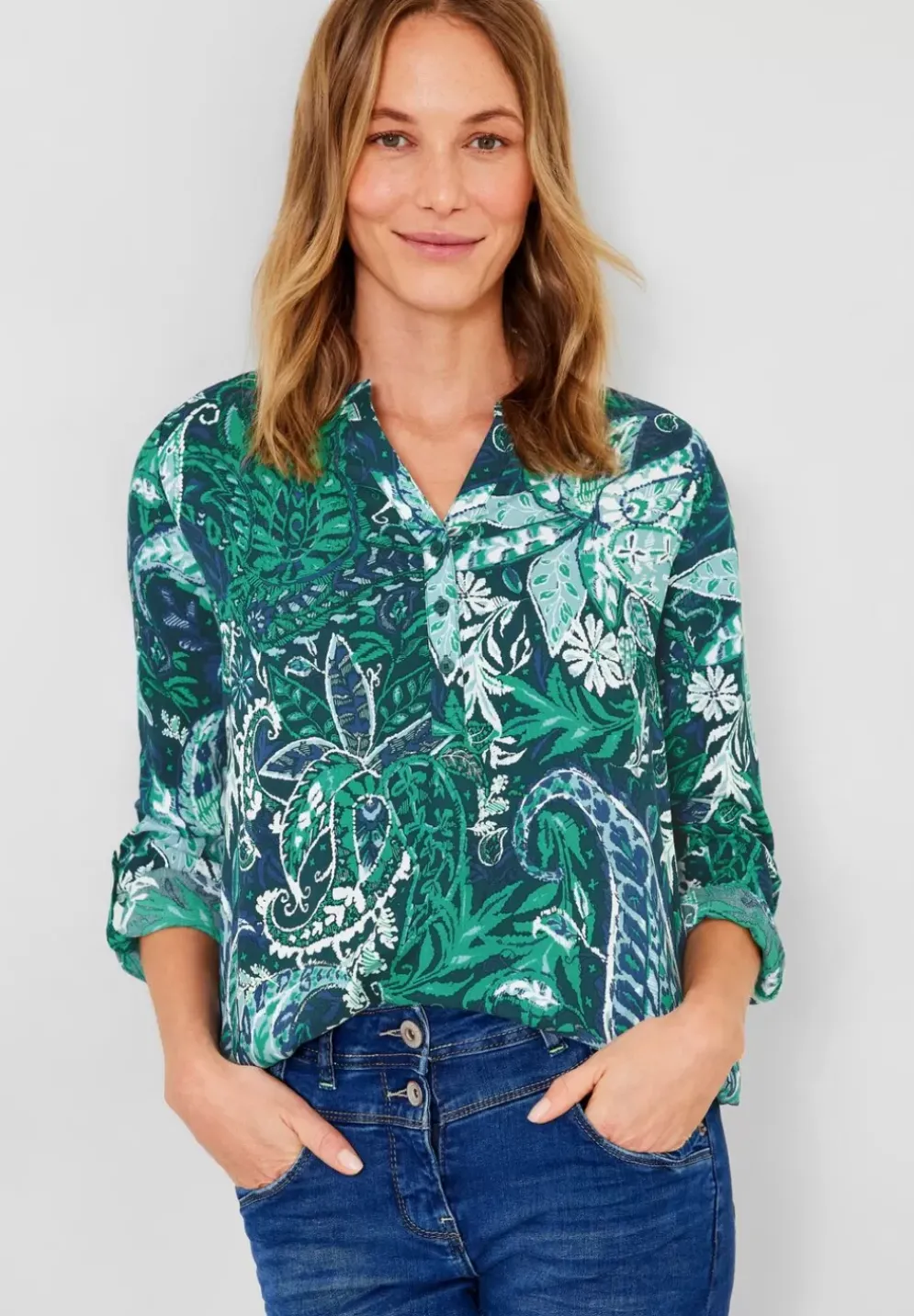 Print Viskose Bluse