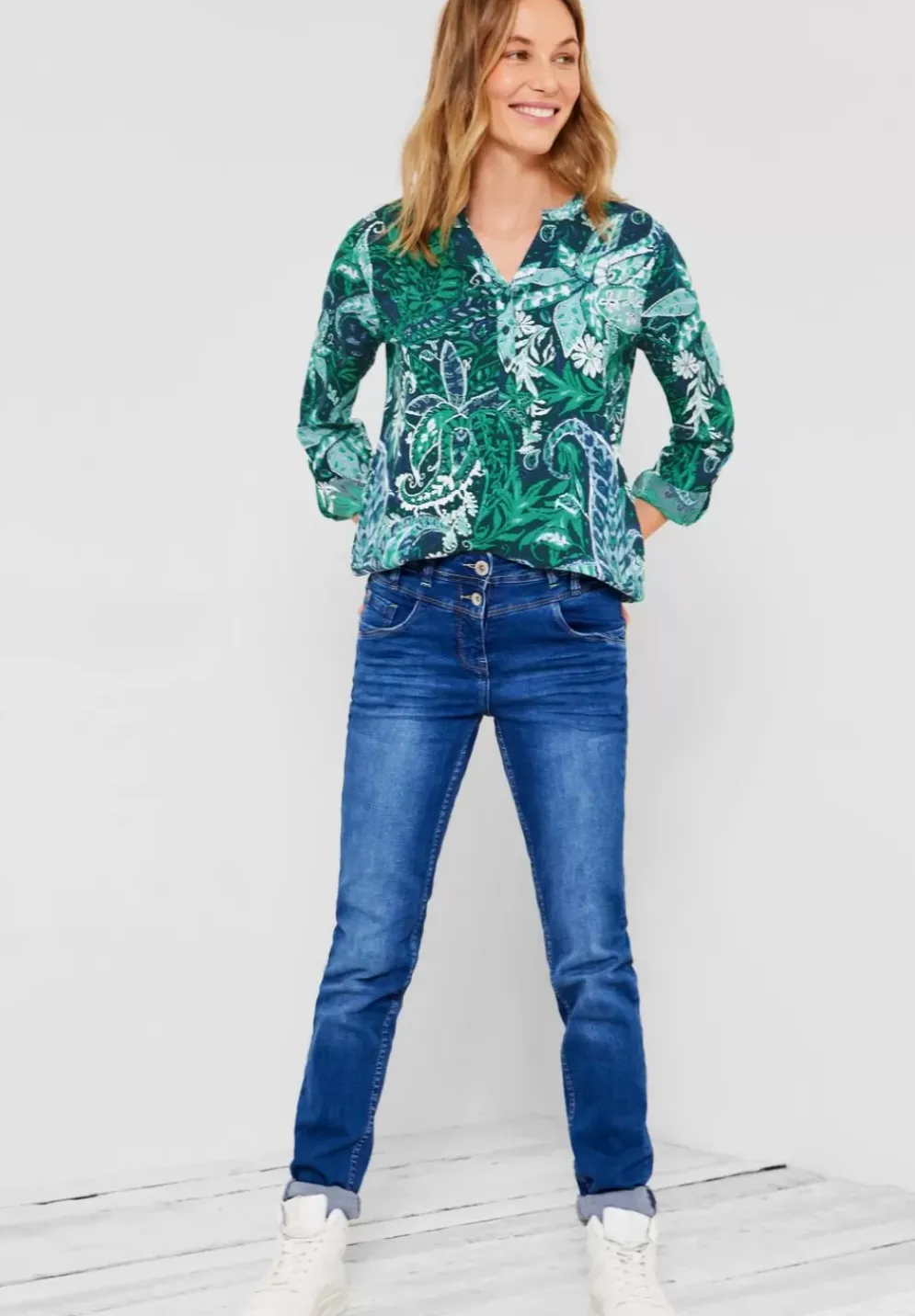 Print Viskose Bluse