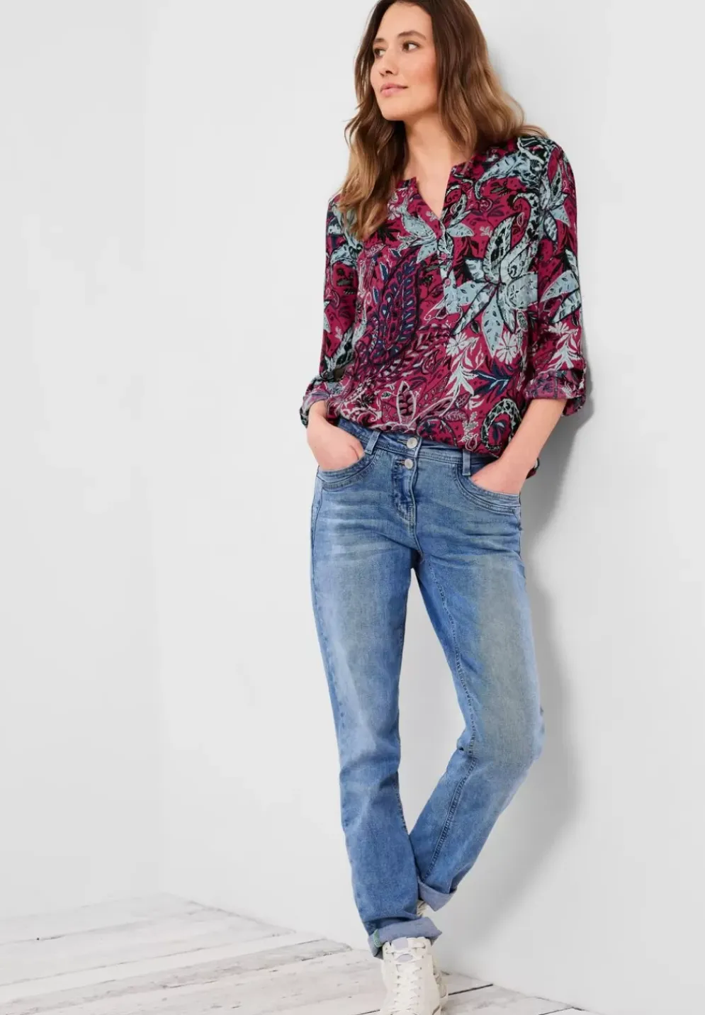 Print Viskose Bluse