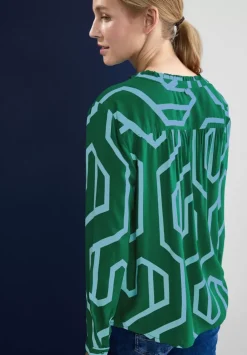 Printbluse Im Tunikastyle