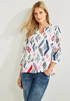 Printbluse In Baumwolle