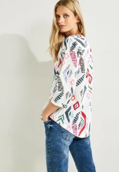 Printbluse In Baumwolle