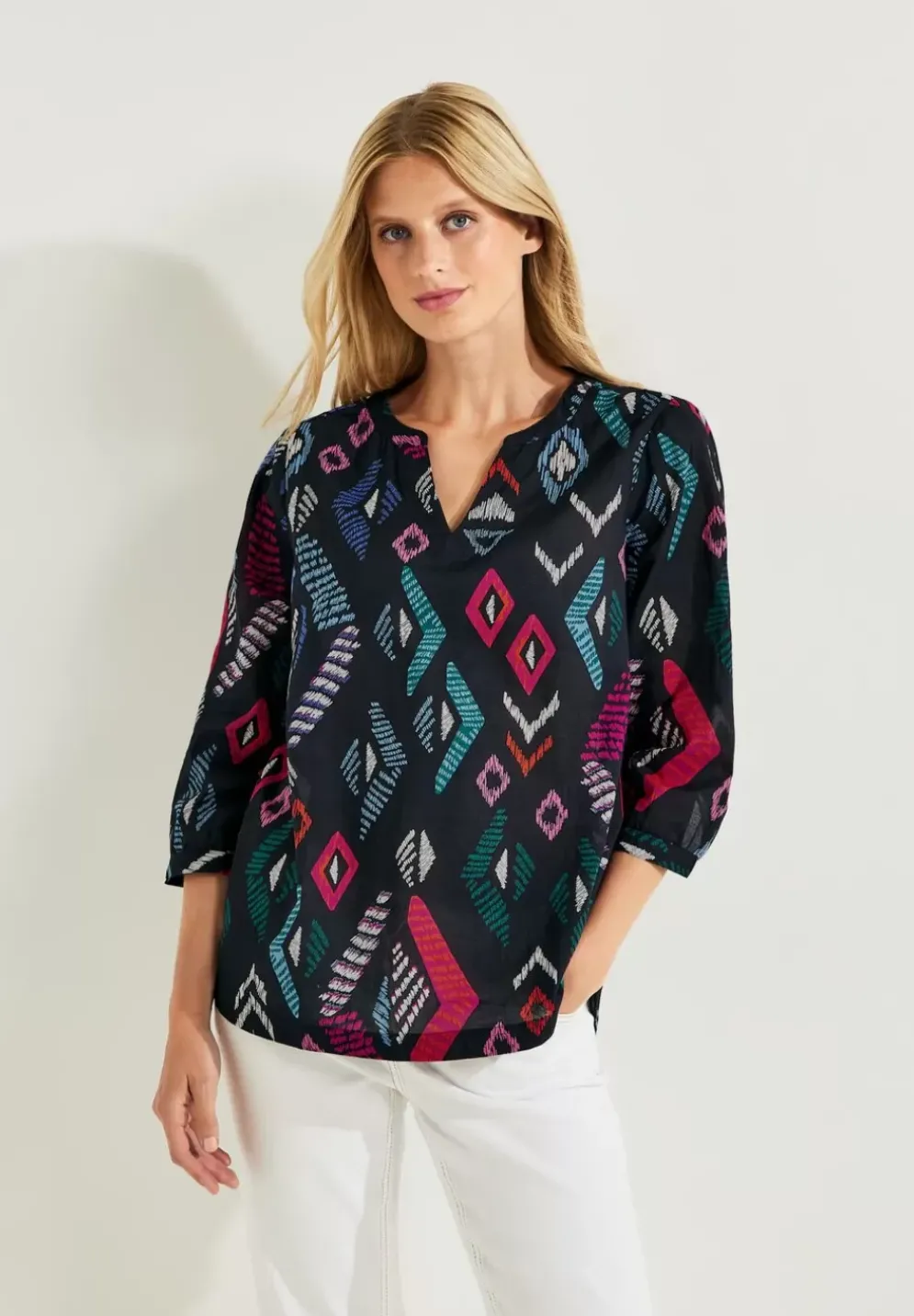 Printbluse In Baumwolle