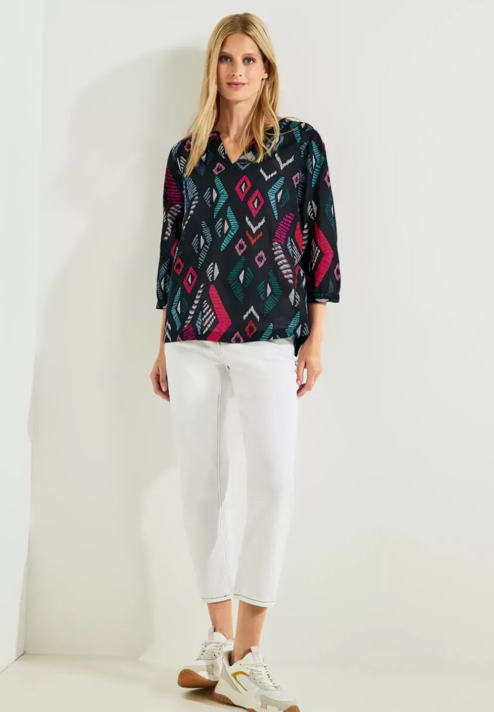 Printbluse In Baumwolle