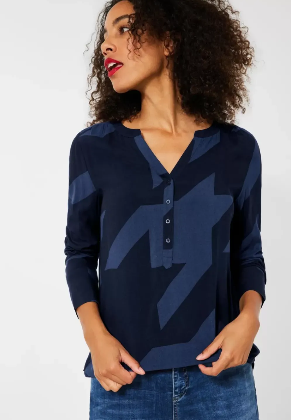 Printbluse In Viskose
