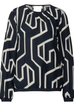 Printbluse Mit Cut Out