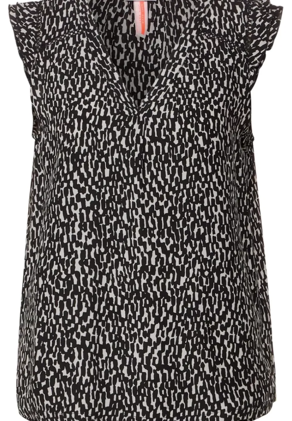 Printbluse Mit Ruschendetail