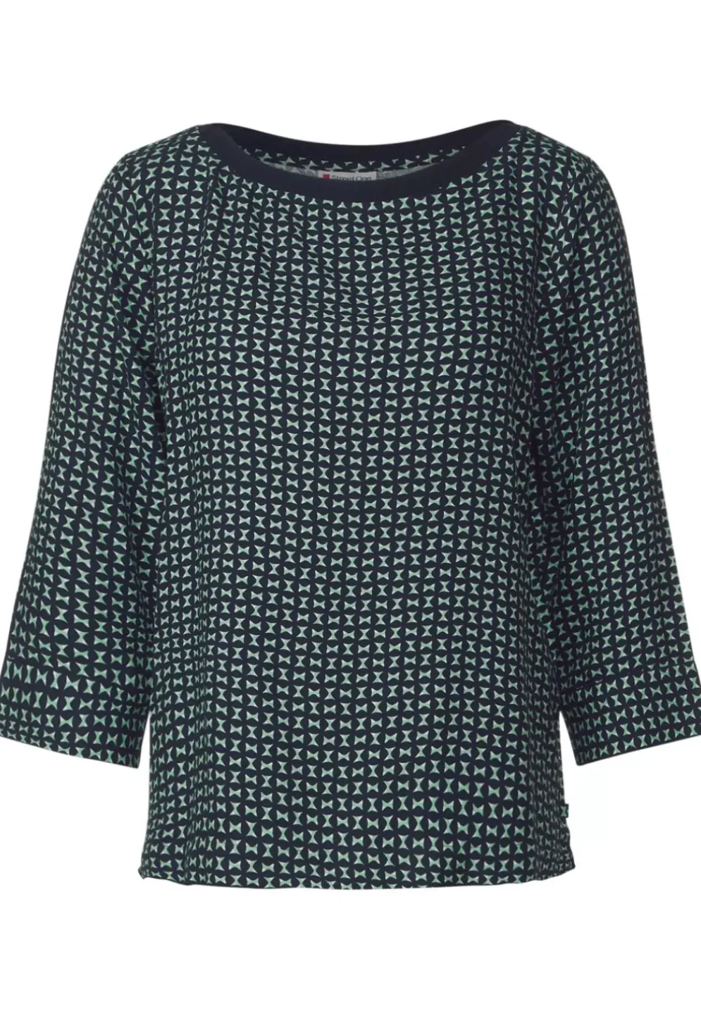 Printbluse Mit Tapedetail