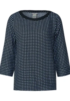 Printbluse Mit Tapedetail