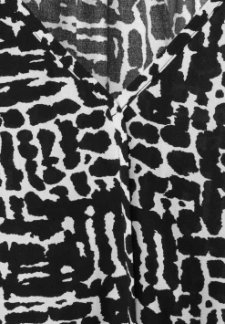 Printbluse Mit V-Ausschnitt