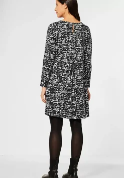 Printkleid Mit Volants