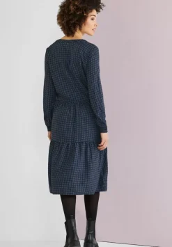 Printkleid Mit Volants