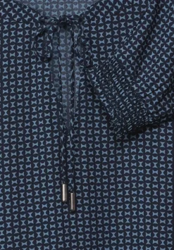 Printkleid Mit Volants