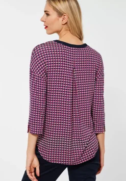 Printshirt Im Materialmix