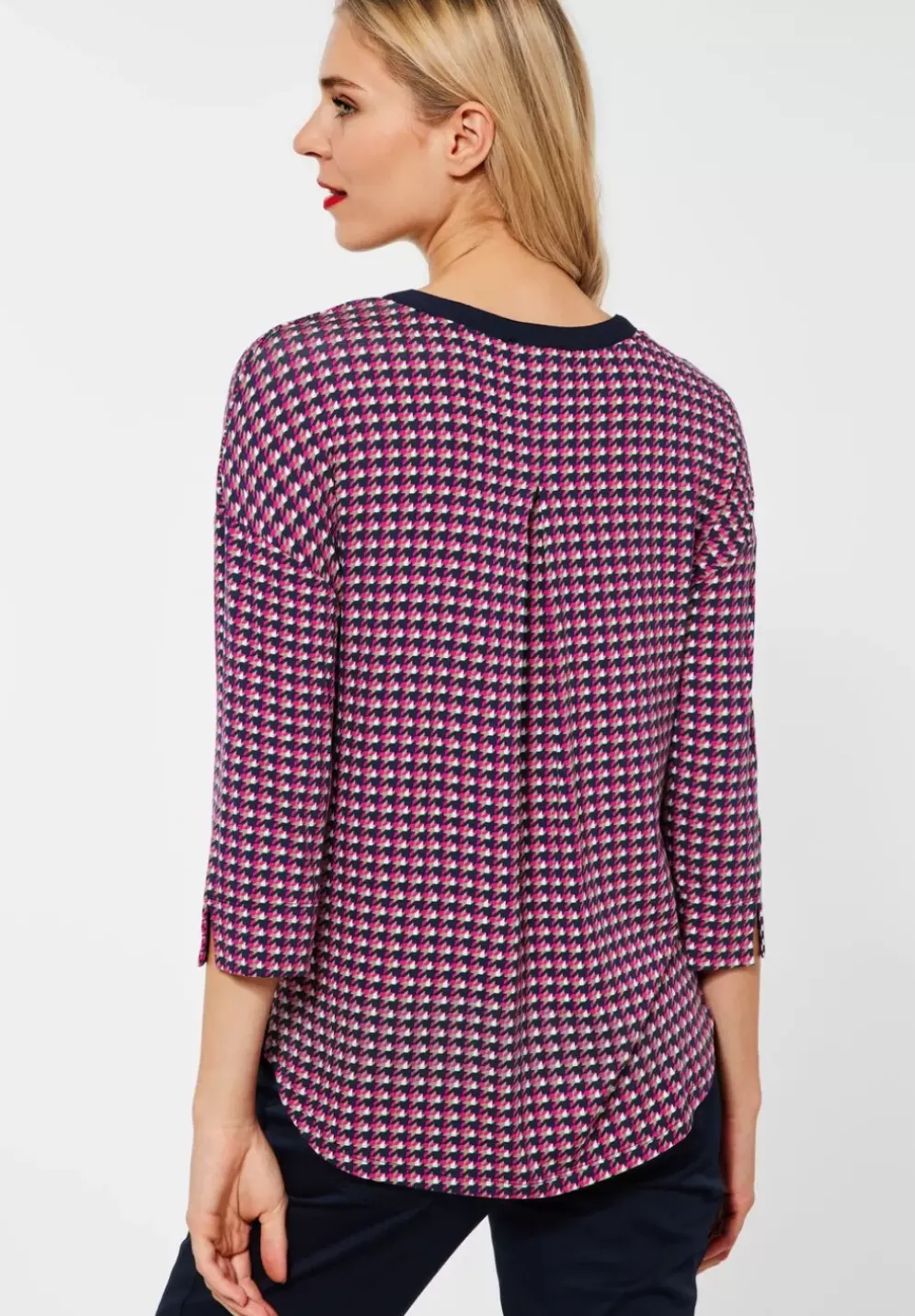 Printshirt Im Materialmix