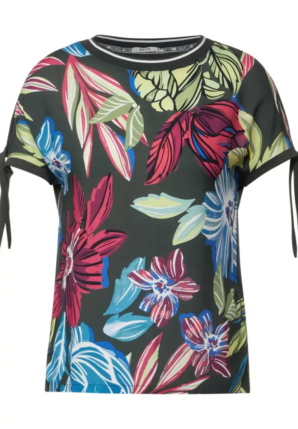 Printshirt Im Materialmix