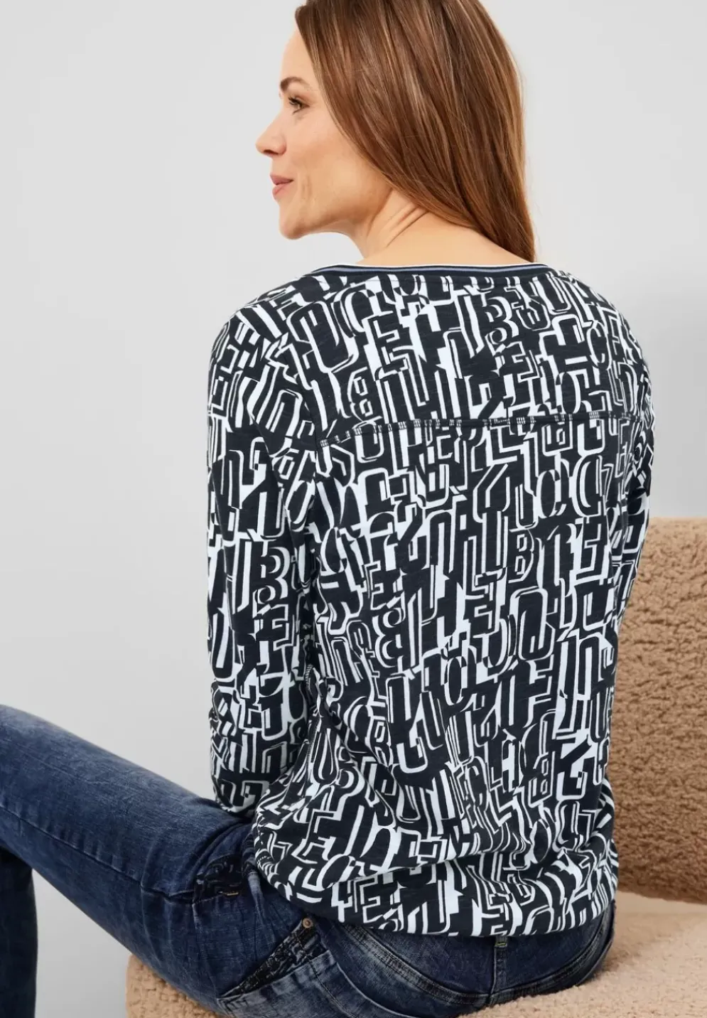Printshirt Im Tunikastyle