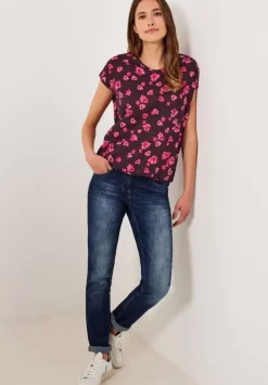Printshirt Mit Smockdetail