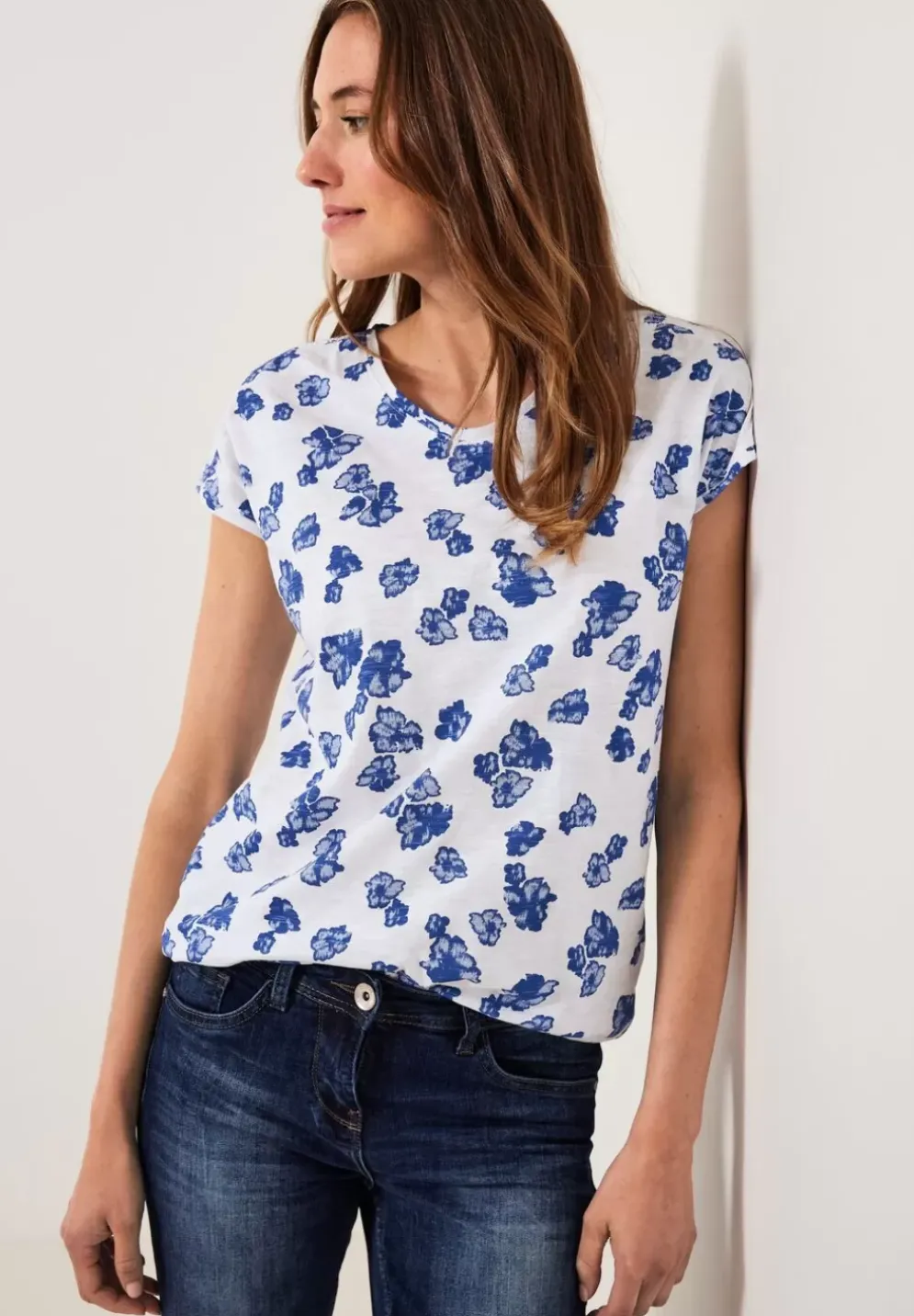 Printshirt Mit Smockdetail