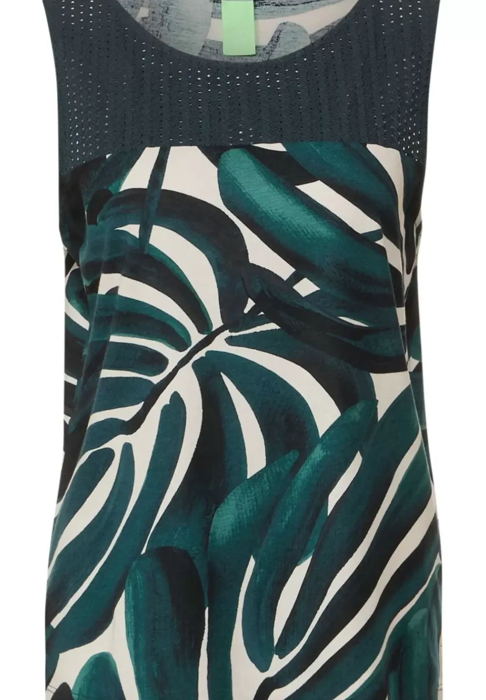 Printtop Mit Spitzendetail