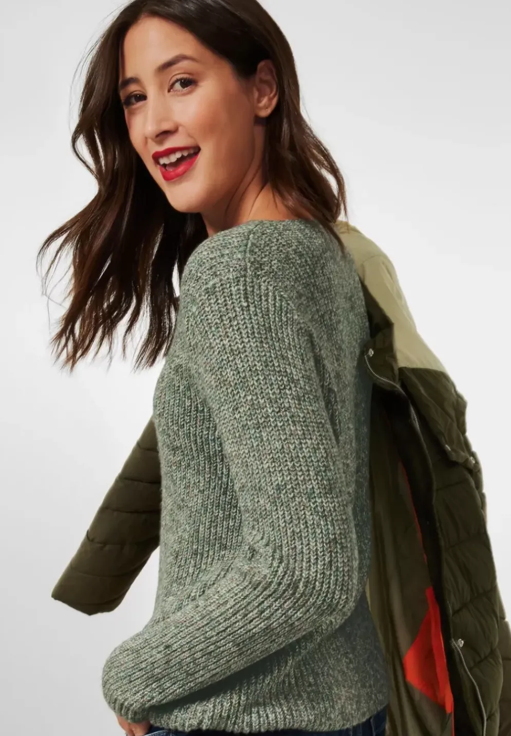 Pullover Im Mouline Look