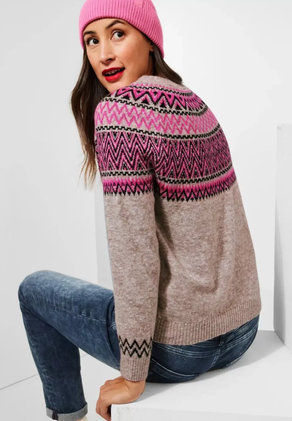 Pullover Im Norweger-Look
