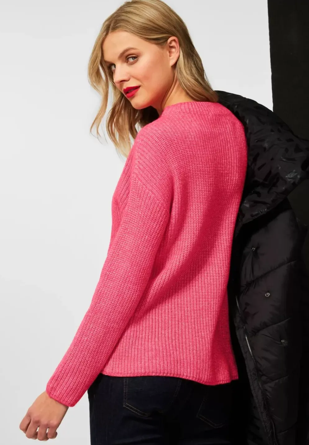 Pullover In Mouline Look