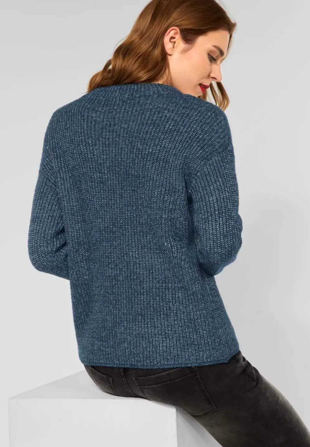 Pullover In Mouline Look