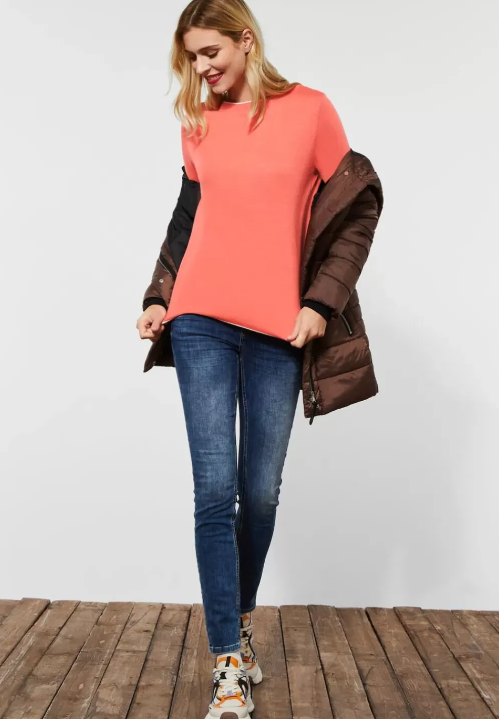 Pullover In Unifarbe